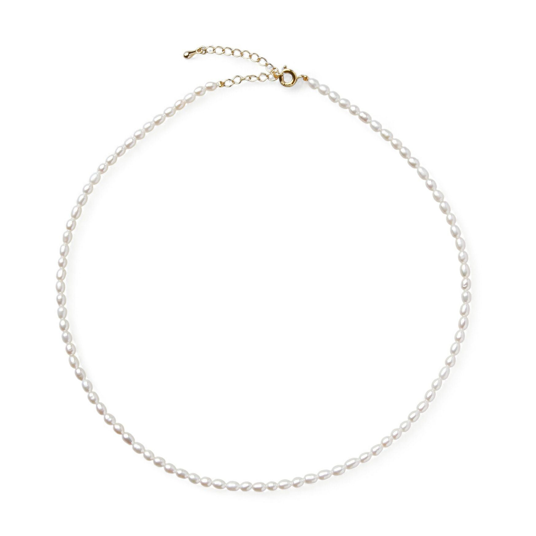 WEB限定】淡水真珠 ネックレス 3.5-4.0mm ライス | 淡水真珠ネックレス