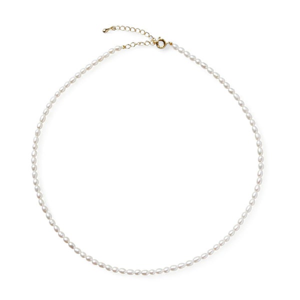 淡水ベビーネックレス　ライス　3.0-3.5mm