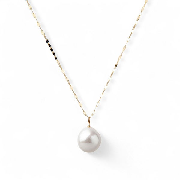 Unique 淡水真珠　バロック　ホワイト　プチペンダント