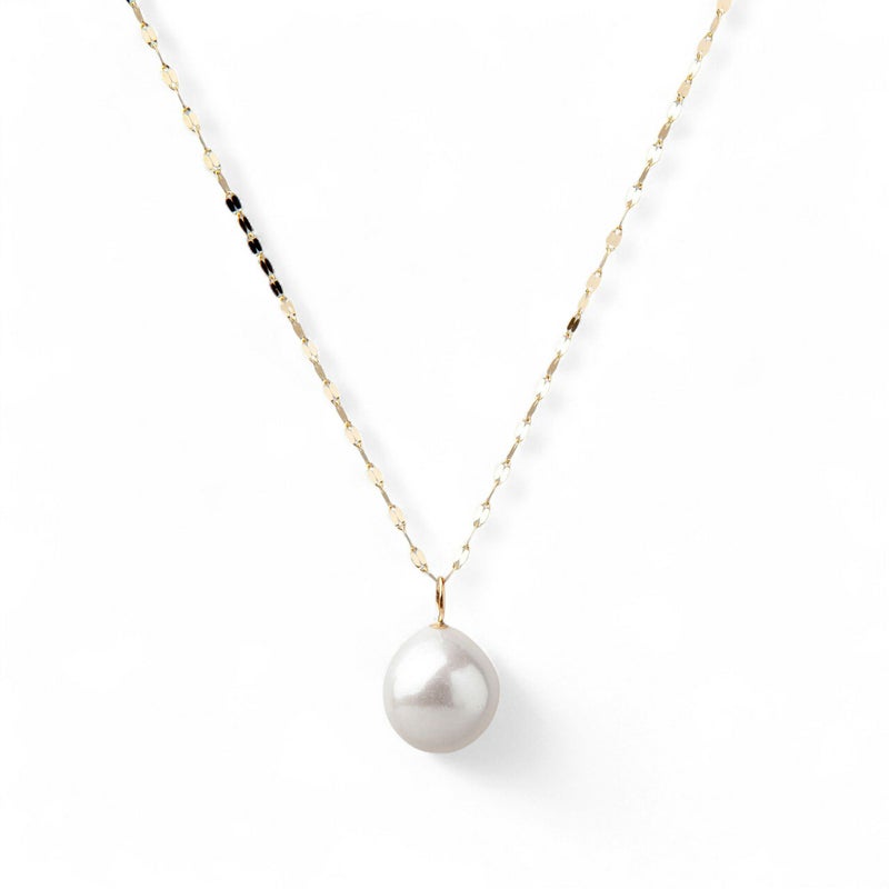 Unique 淡水真珠　バロック　ホワイト　プチペンダント