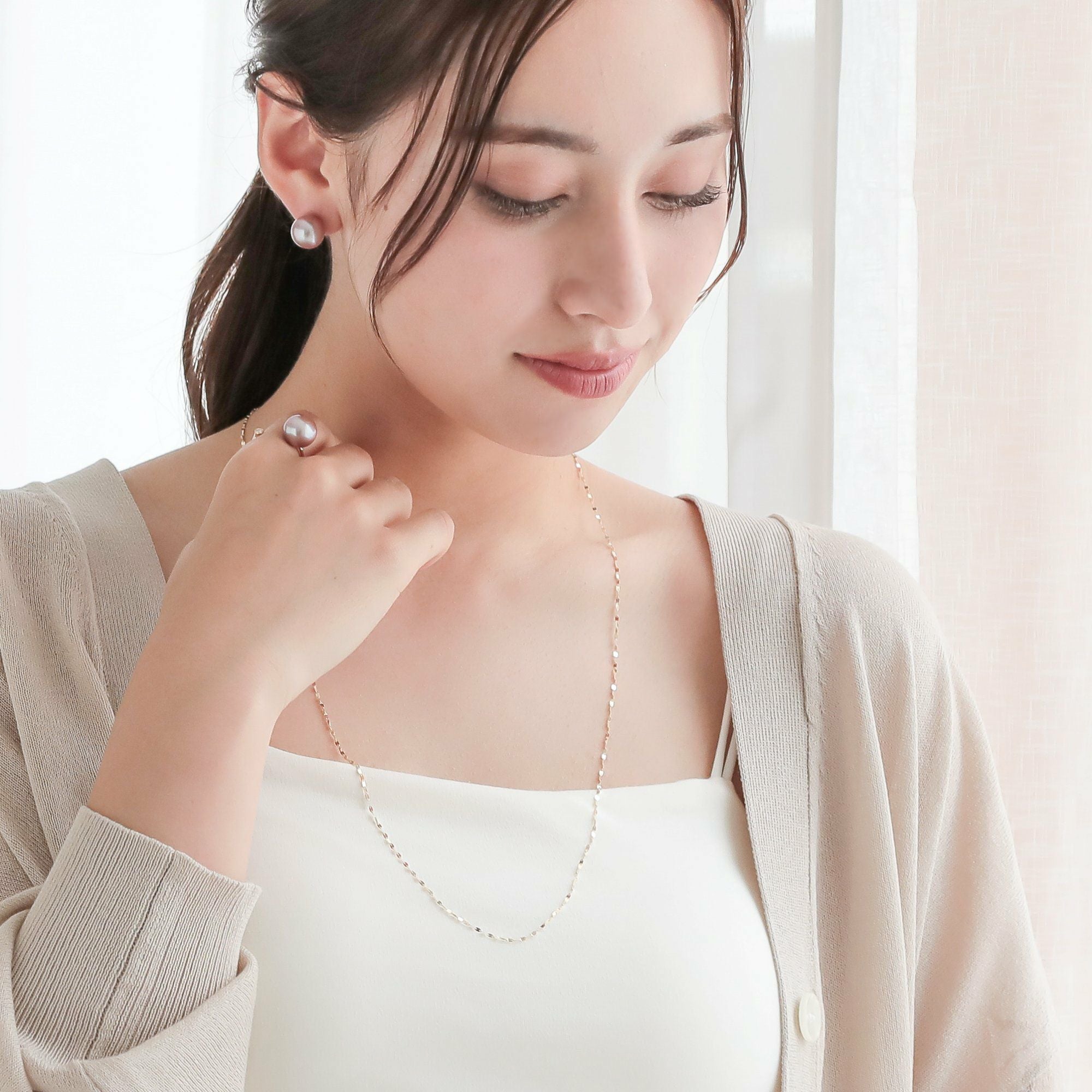 WEB限定】ペタル チェーン 70cm K10WG/YG/PG | チェーン・金具