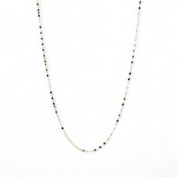 ペタルチェーン ネックレス 45cm K10WG/K10YG/K10PG ゴールド（アジャスター環付/40cmに調整可） [n3]（トレンド チョーカー 重ねづけ おしゃれ インスタ映え）