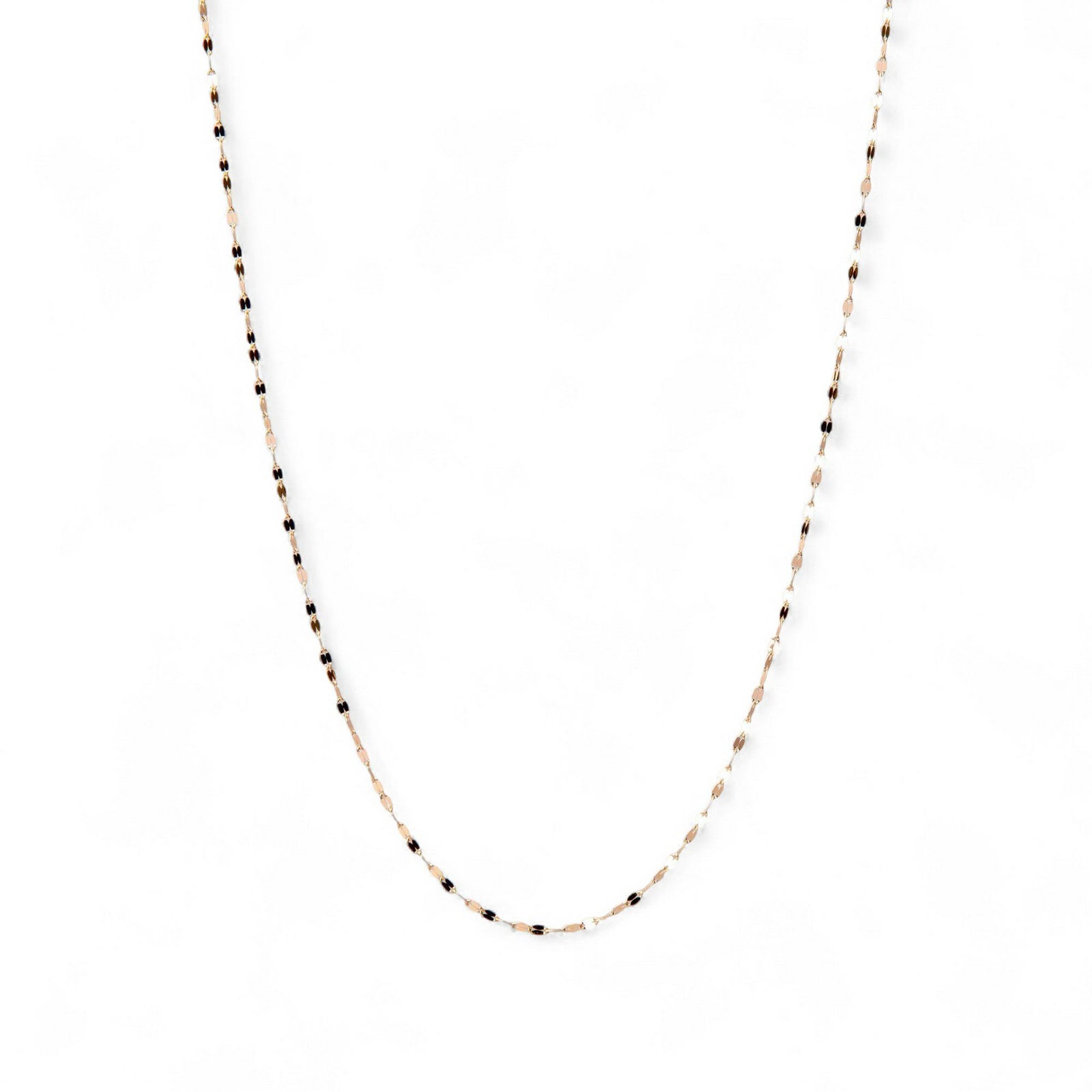 ペタルチェーン ネックレス 45cm K10WG/K10YG/K10PG ゴールド（アジャスター環付/40cmに調整可） [n3]（トレンド チョーカー 重ねづけ おしゃれ インスタ映え）