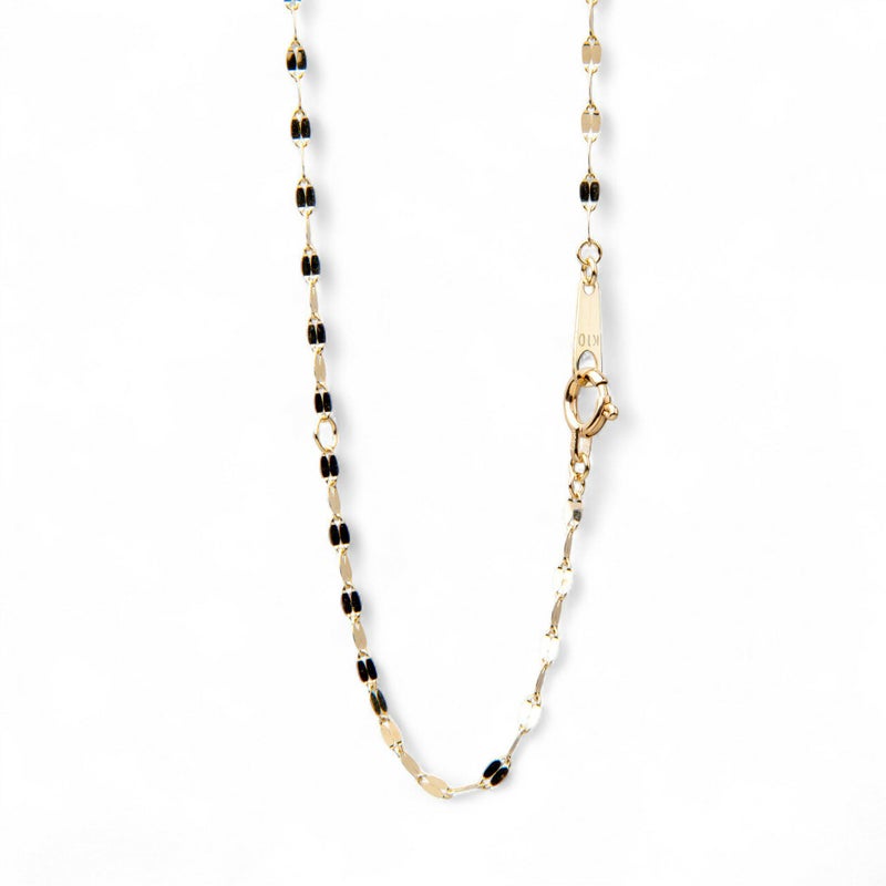 ペタルチェーン ネックレス 45cm K10WG/K10YG/K10PG ゴールド（アジャスター環付/40cmに調整可） [n3]（トレンド チョーカー 重ねづけ おしゃれ インスタ映え）