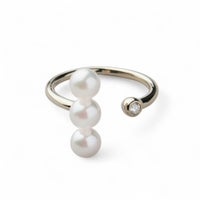 Carina あこや真珠 リング5.0-6.0mm K10WG/K10YG