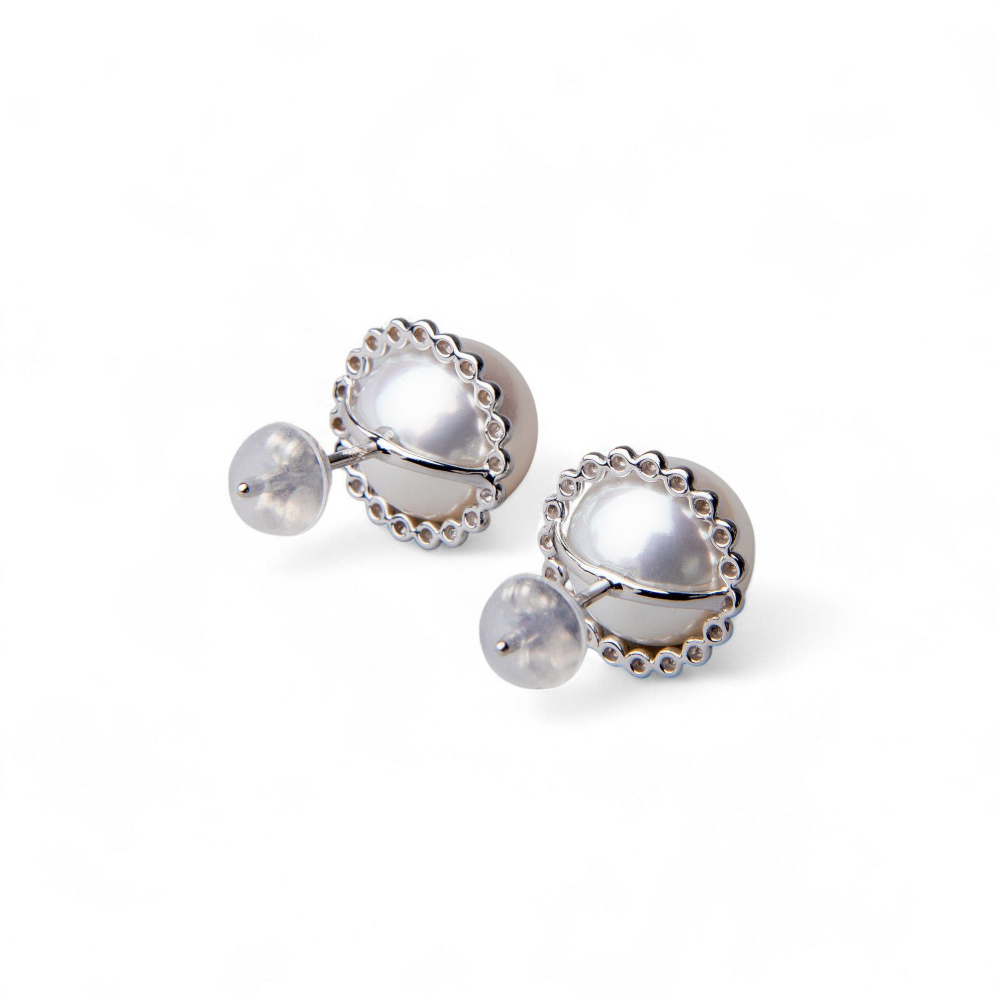 LUXE あこや真珠 ピアス9.0-9.5mm K18WG/K18YG | WSP（ダブルエスピー