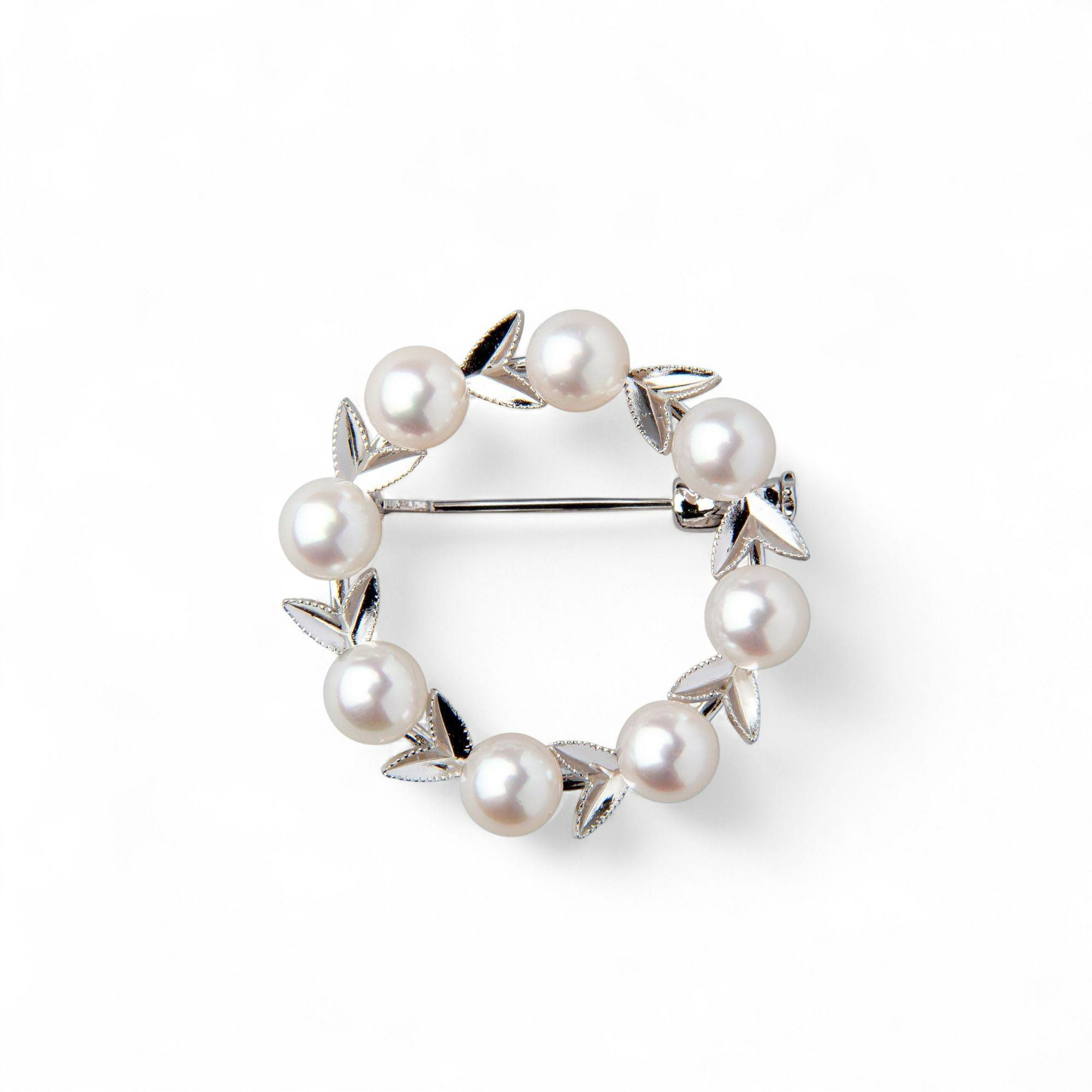 あこや真珠 ブローチ5.5-6.0mm SV925 サークル | パールブローチ