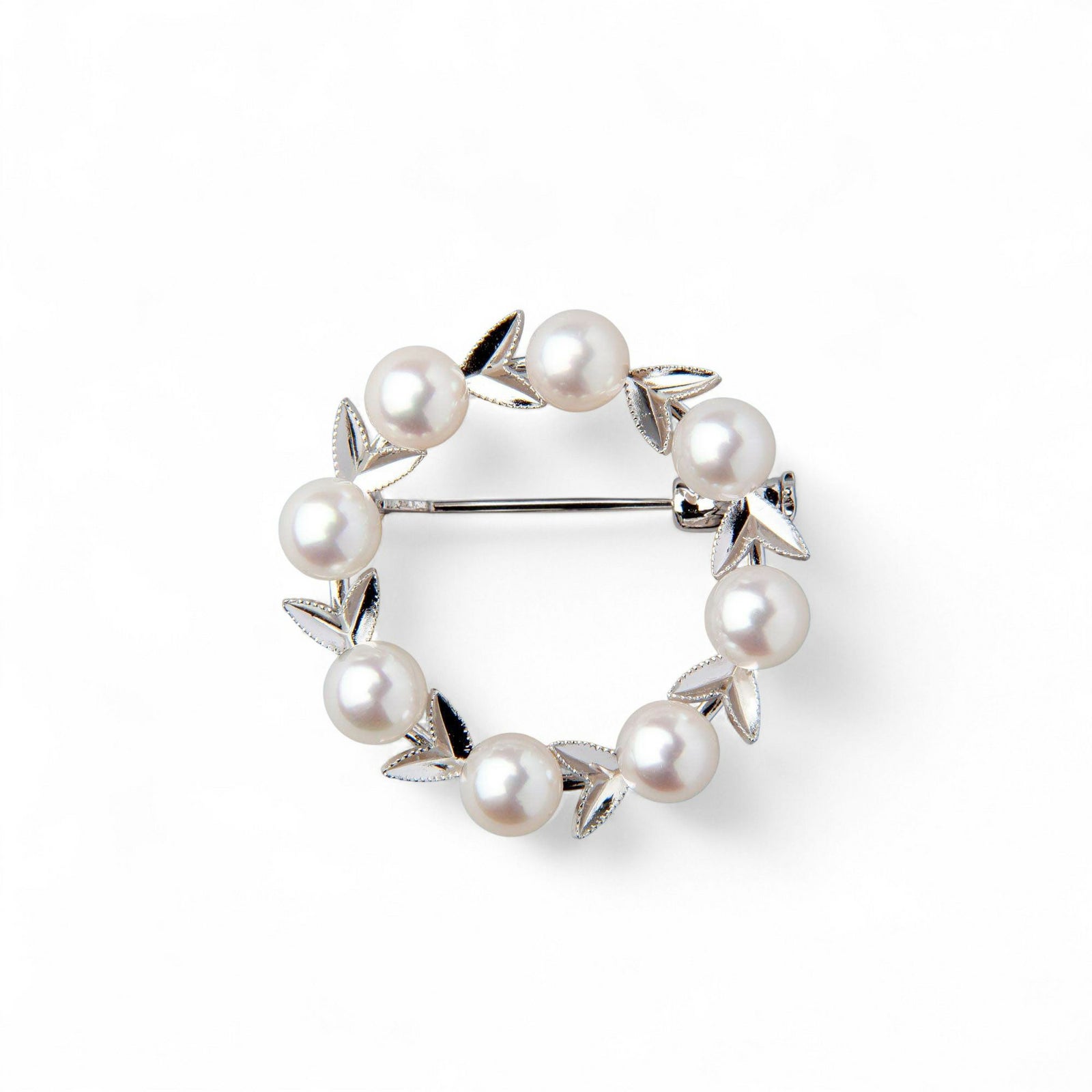 あこや真珠 ブローチ5.5-6.0mm　SV925 サークル