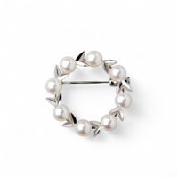 あこや真珠 ブローチ5.5-6.0mm　SV925 サークル