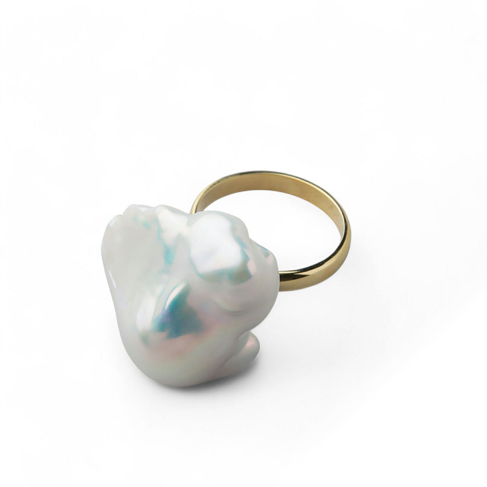 淡水真珠バロックパール 超大珠20mm　リング　K18