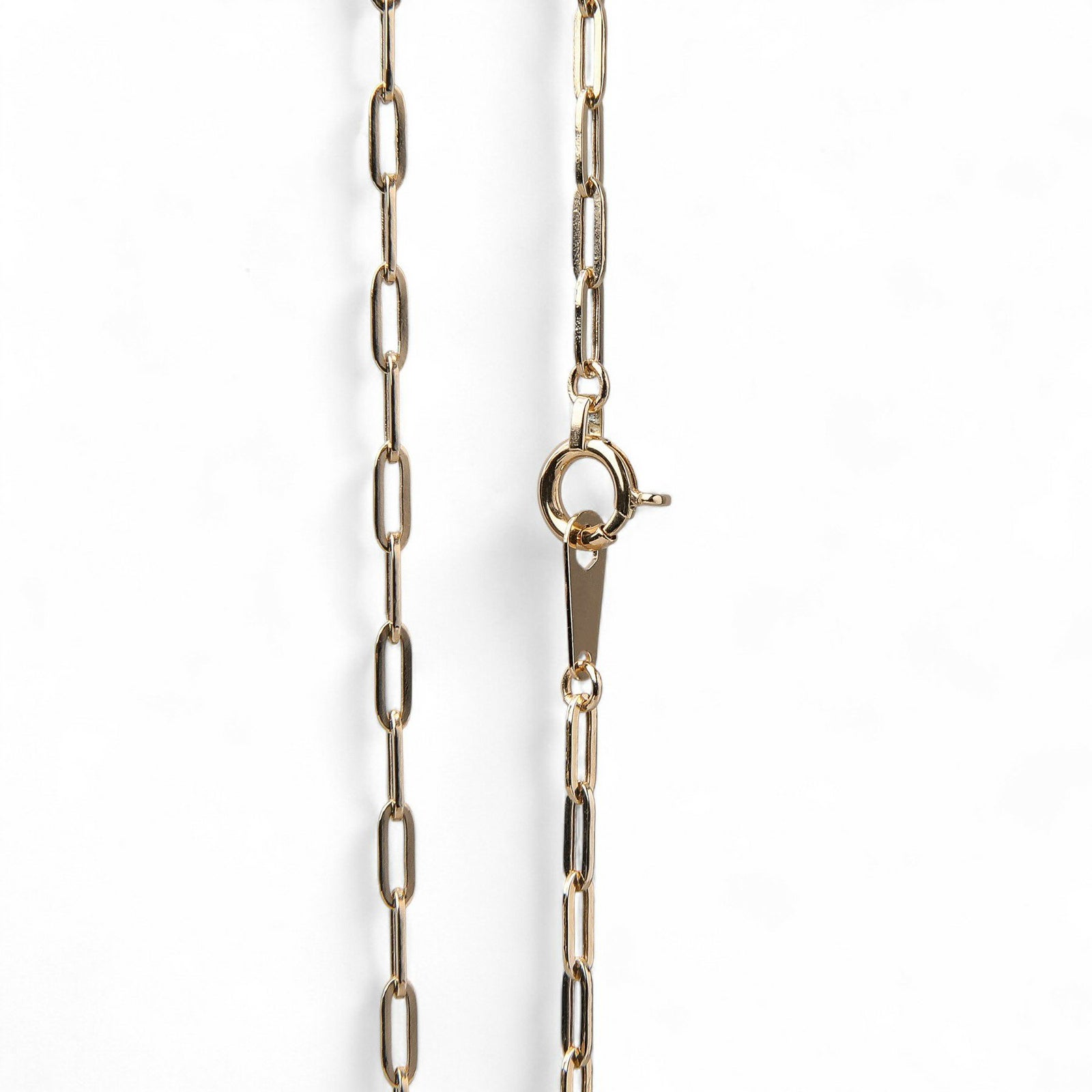 中空ペーパークリップチェーン 0.45mm/1.6mm 50cm K18