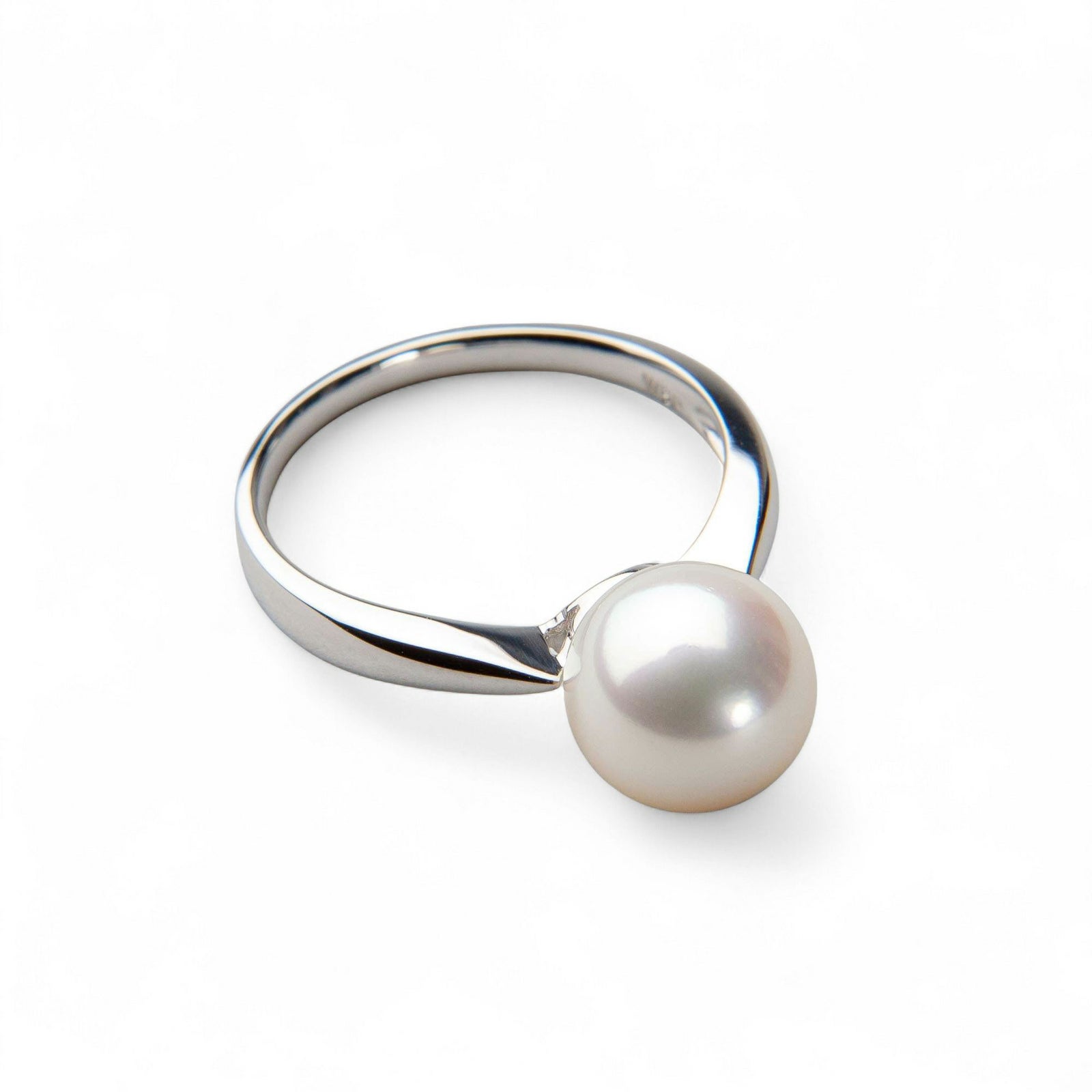 【3点セットに変更】PT900 シンプルリング 8.5-9.0mm AAA　※花珠ネックレス2点セットをご注文のお客様専用です