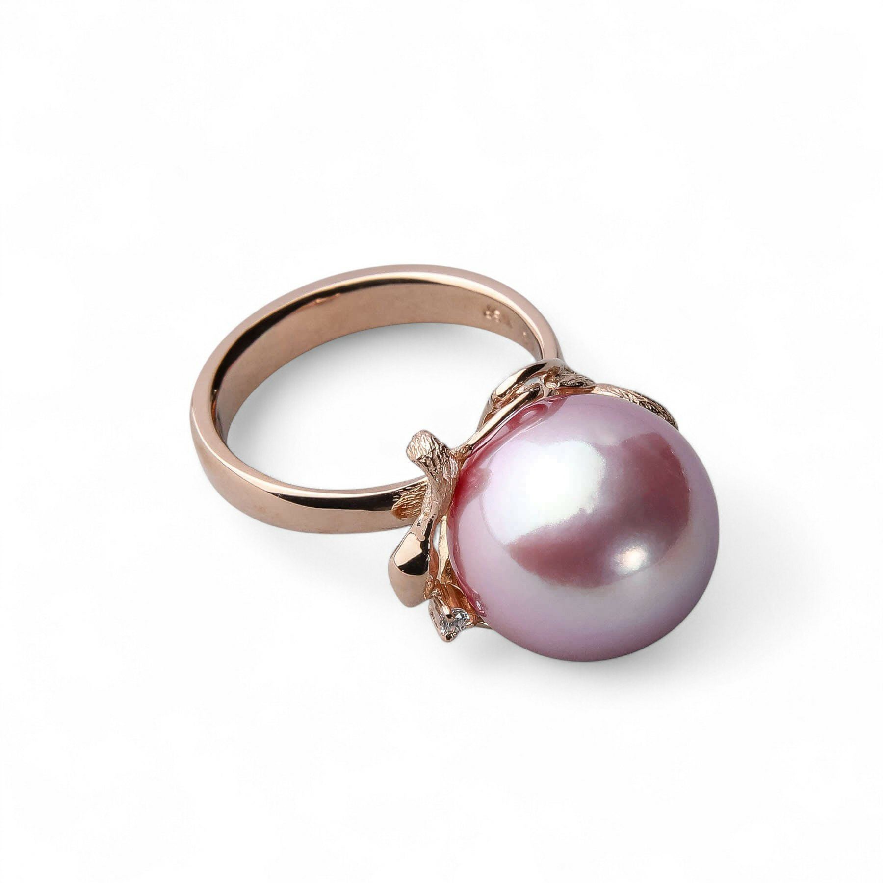 Mauvette 淡水真珠 リング12mmUP K18PG | 淡水真珠リング