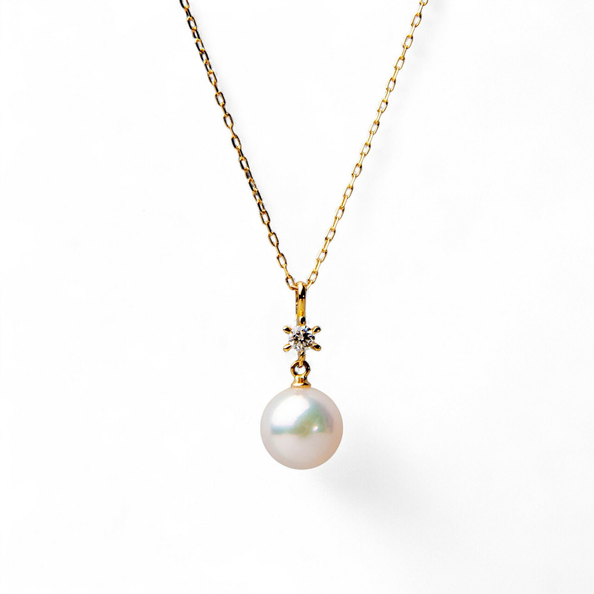 あこや真珠 ペンダント7.5-8.0mm K18WG/K18YG | あこや真珠ペンダント