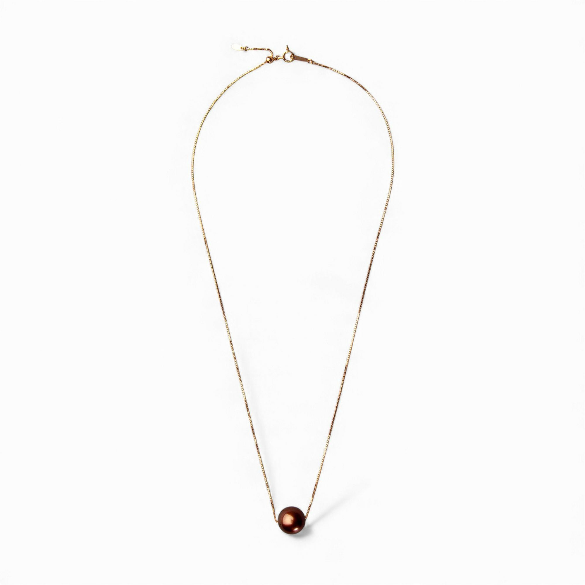 WEB限定】Chocolat タヒチ黒蝶真珠 スルーペンダント 10mmUP K18YG