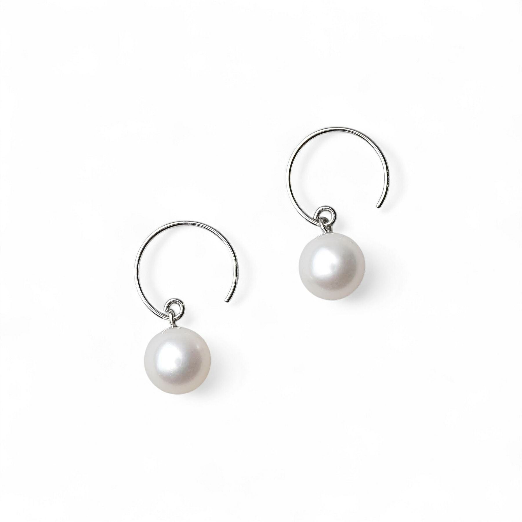 あこや真珠 フックピアス7.5-8.0mm K14WG/K18YG | あこや真珠ピアス