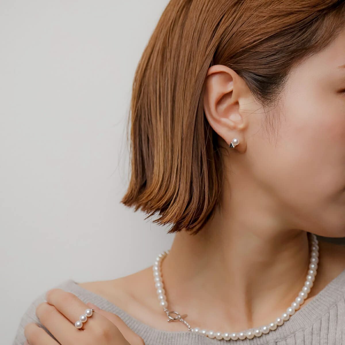 Carina あこや真珠 ピアス5.5-6.0mm K10WG | WSP（ダブルエスピー