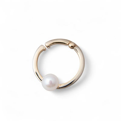 あこや真珠5.5mm イヤカフ/リングイヤリング K10YG