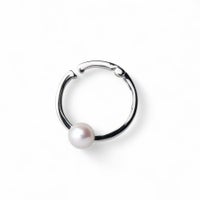 あこや真珠5.5mm イヤカフ/リングイヤリング K10WG