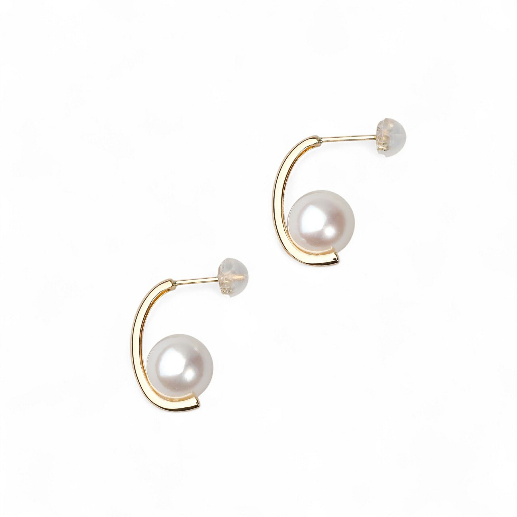 LUXE あこや真珠 ピアス9.0-9.5mm K18WG/YG | WSP（ダブルエスピー
