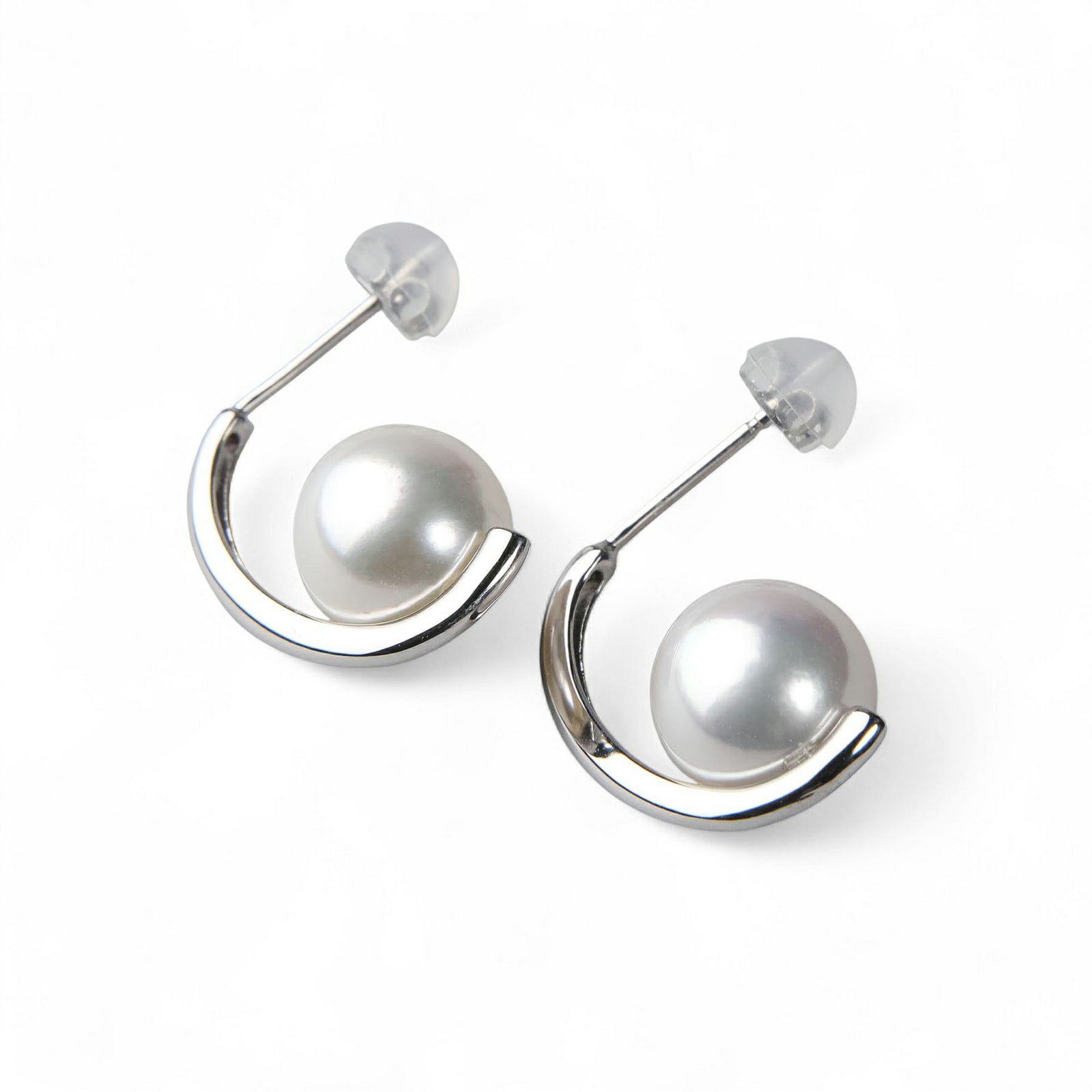 LUXE あこや真珠 ピアス9.0-9.5mm K18WG/YG