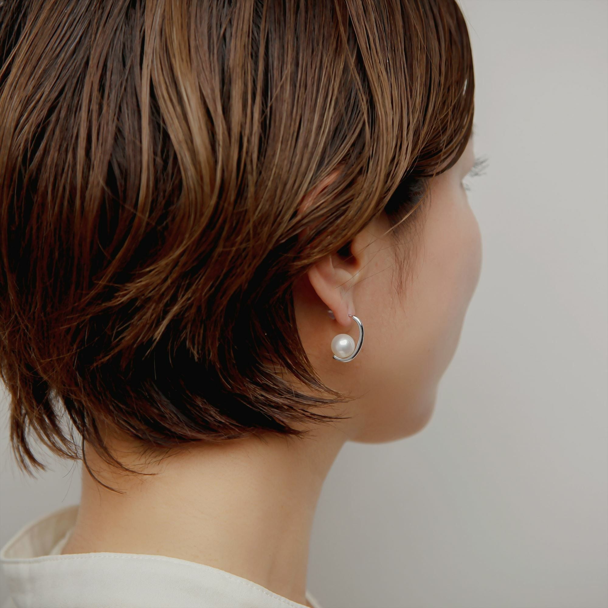 LUXE あこや真珠 ピアス9.0-9.5mm K18WG/YG | WSP（ダブルエスピー