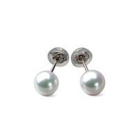 オーロラ花珠真珠 ピアス6.0-6.5mm PT900 -TOP Quality- [WSP] | WSP 