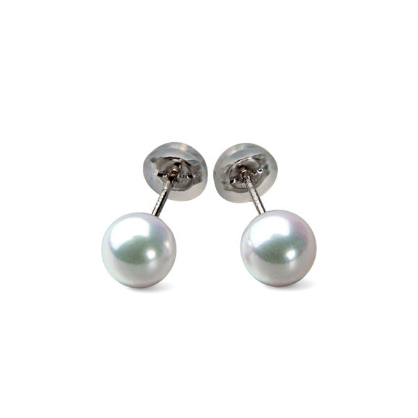 オーロラ花珠真珠 ピアス9.0-9.5mm PT900 -TOP Quality- [WSP] | WSP 