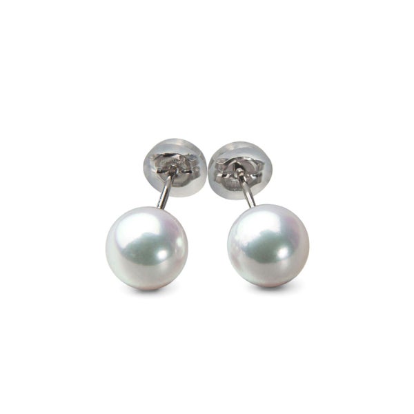 オーロラ花珠真珠 ピアス8.0-8.5mm PT900 -TOP Quality- [WSP] | WSP 