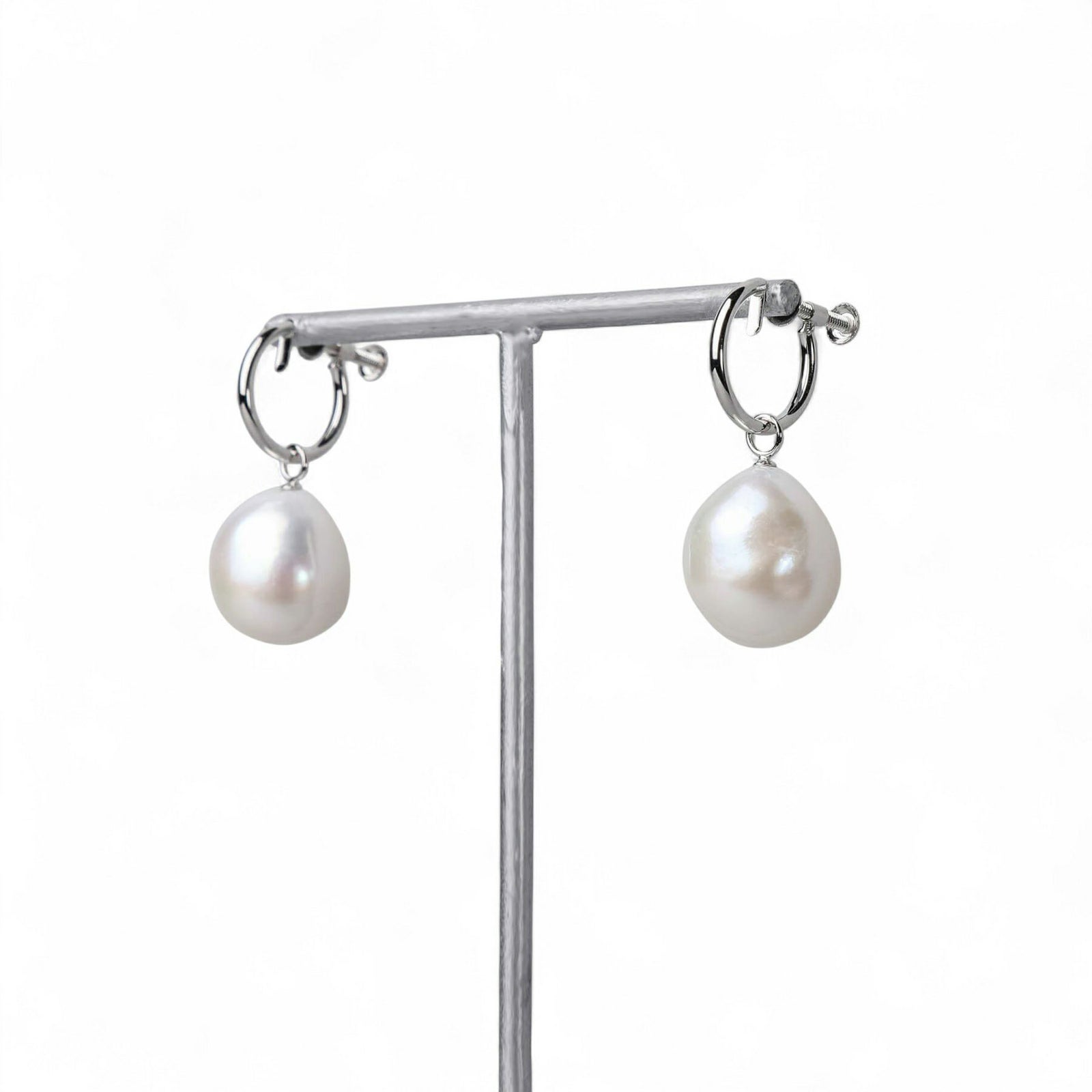 淡水真珠  バロック　リングイヤリング K14WG