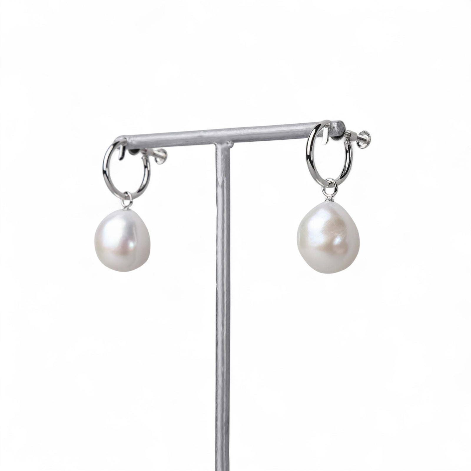 淡水真珠  バロック　リングイヤリング K14WG