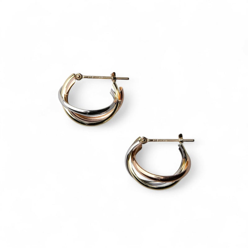 フープピアス トリニティPT900/K18YG/K18PG 3カラー