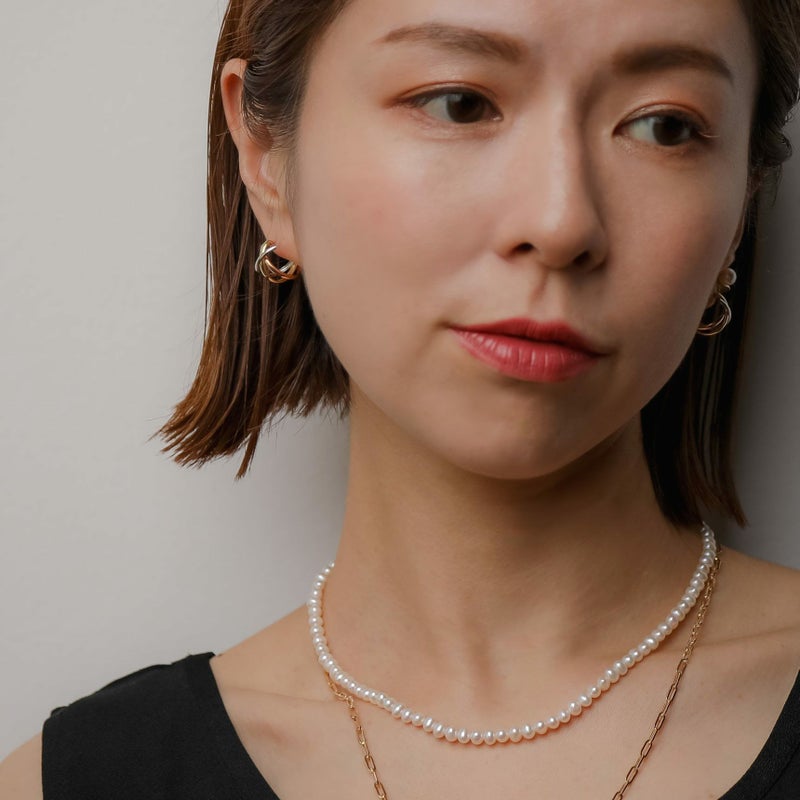 フープピアス トリニティPT900/K18YG/K18PG 3カラー