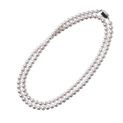 オーロラ天女 ロングネックレス　6.5-7.0mm　80cm