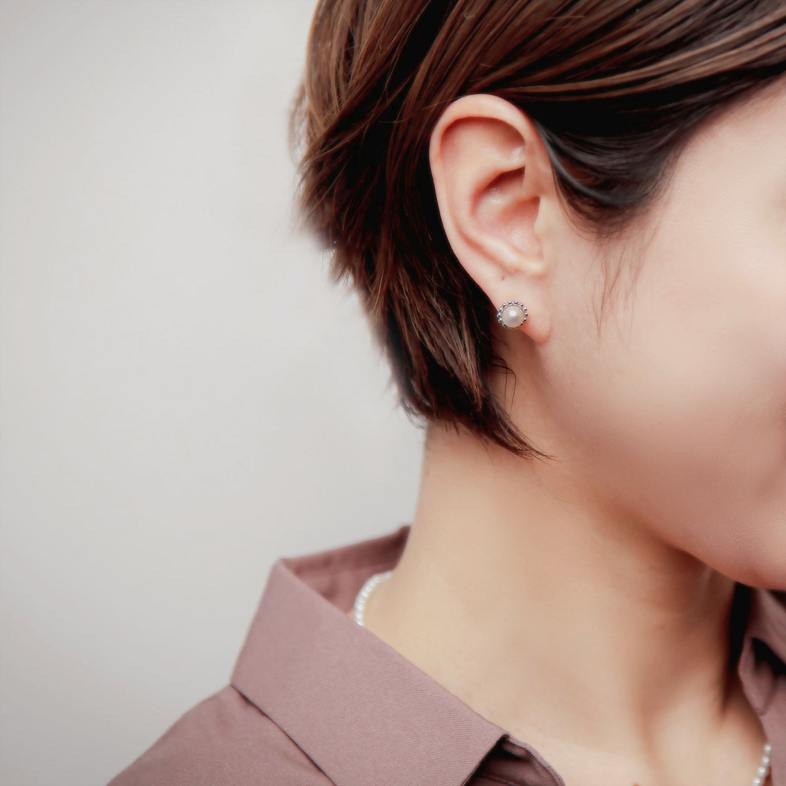 Carina あこや取巻きピアス　5.5mm PT