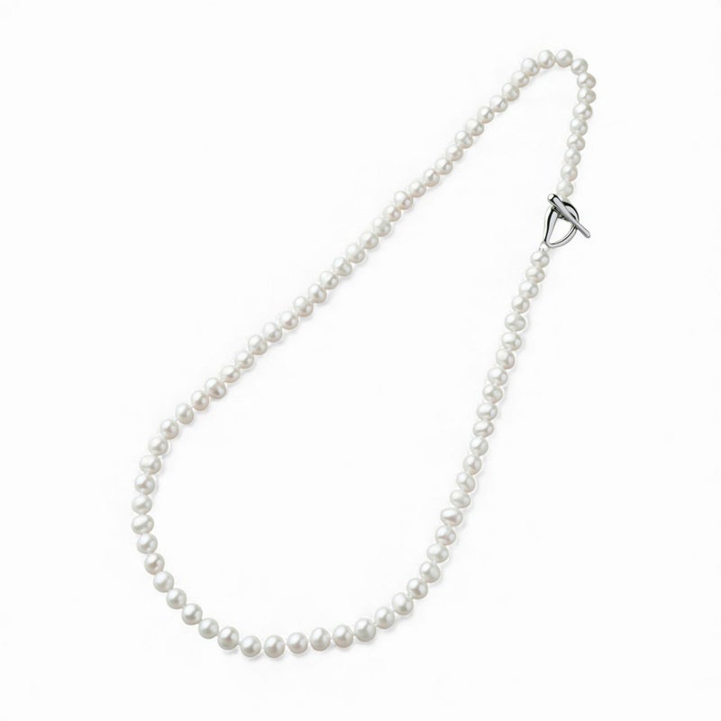 淡水真珠 ネックレス　5.5-6.0mm　50cm マンテル