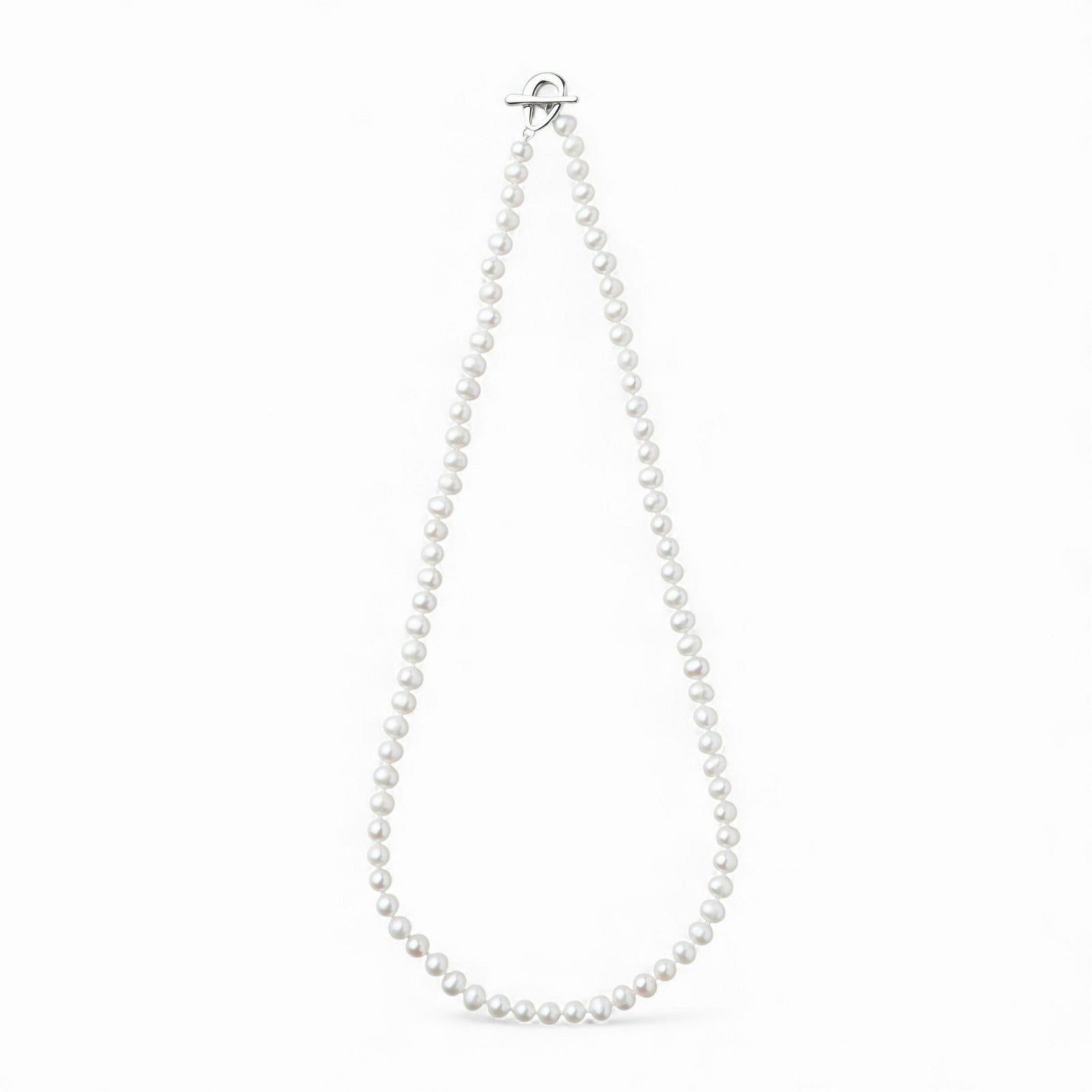 淡水真珠 ネックレス　5.5-6.0mm　50cm マンテル