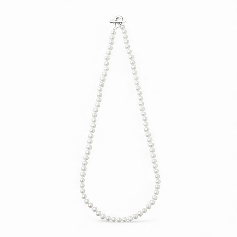 淡水真珠 ネックレス　5.5-6.0mm　50cm マンテル
