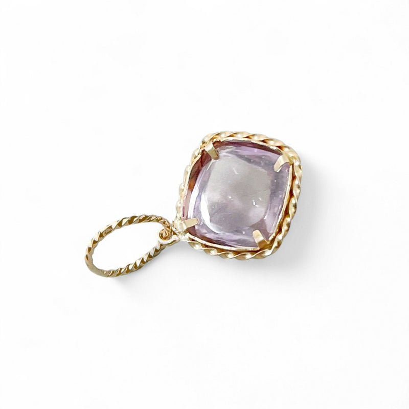 チャームペントップ　アメジスト