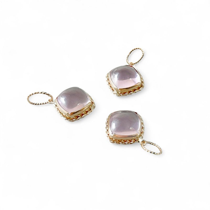 チャームペントップ　アメジスト