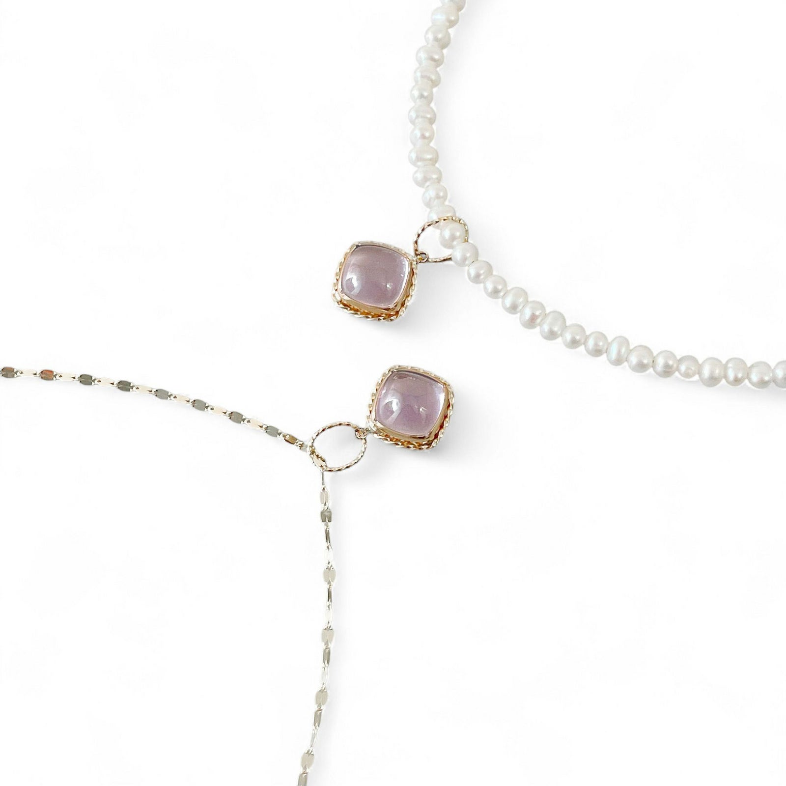 チャームペントップ　アメジスト