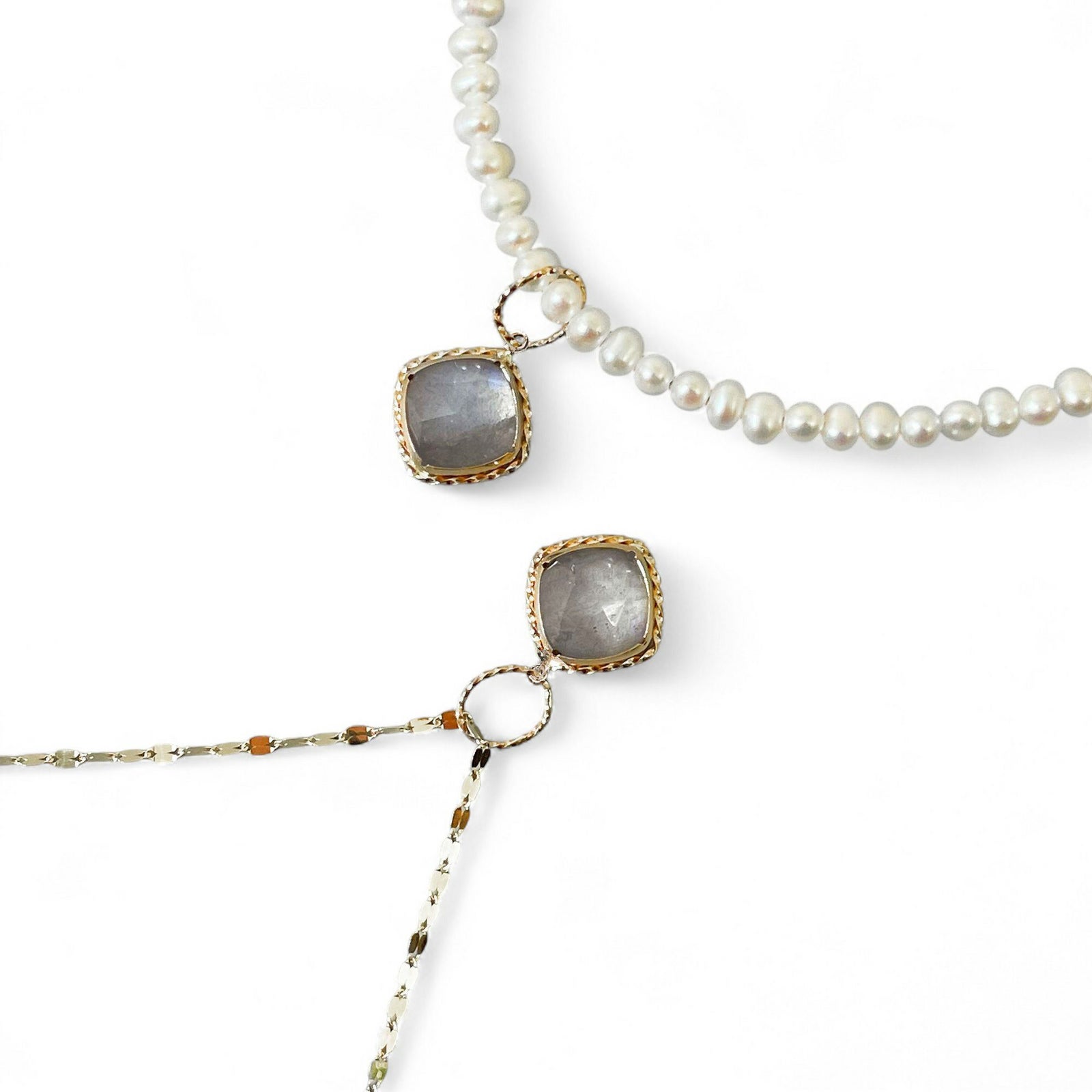 チャームペントップ　ラブラドライト