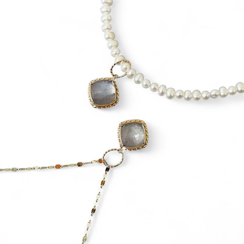 チャームペントップ　ラブラドライト