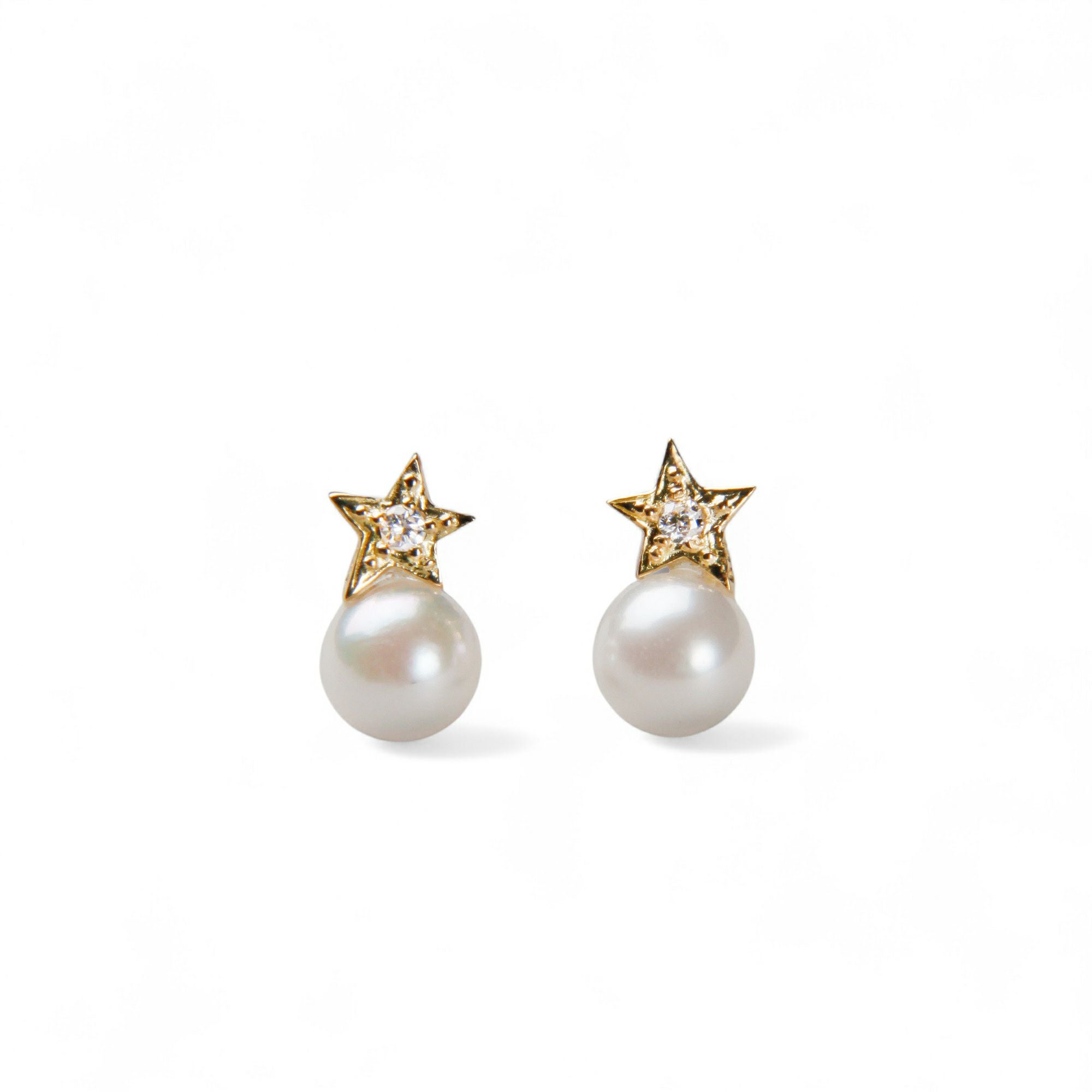 Petit Claire あこや真珠 ピアス4.5-5.0mm K18YG スター | あこや真珠