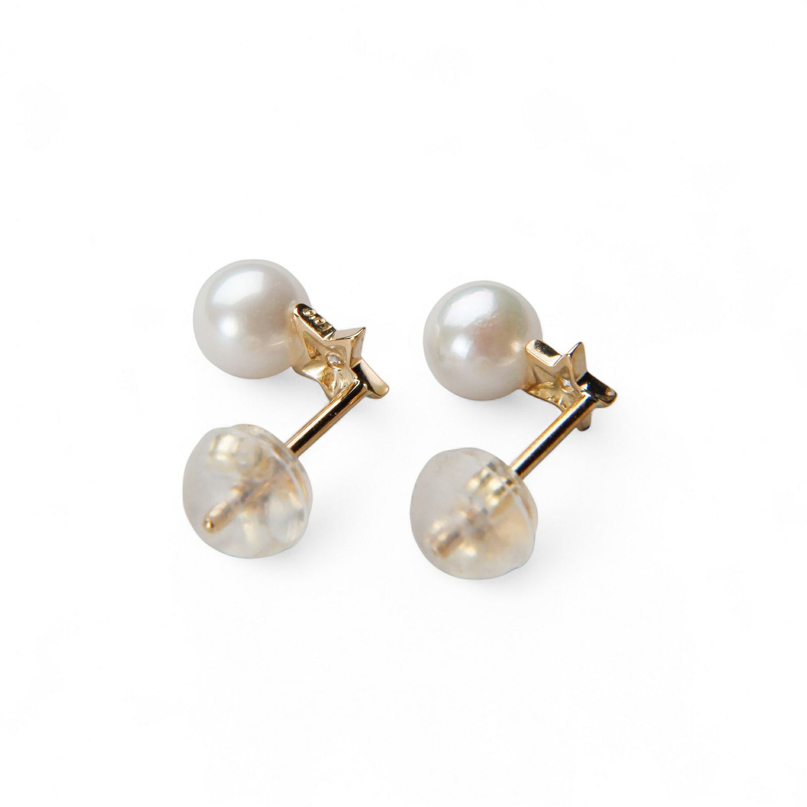 Petit Claire あこやスターピアス　4.5mm YG