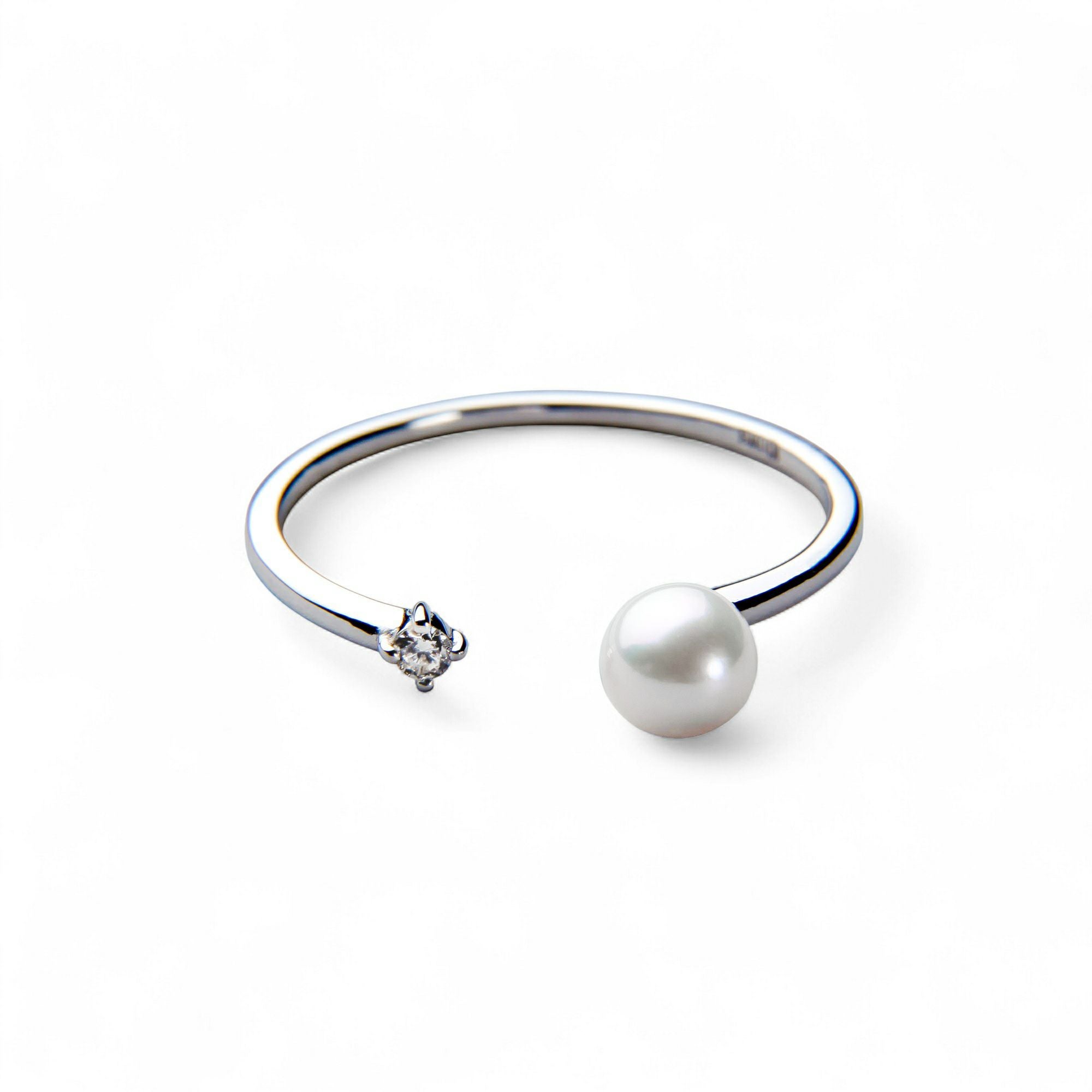 Felice あこや真珠 フォークリング4.5-5.0mm K10WG/YG | あこや真珠リング