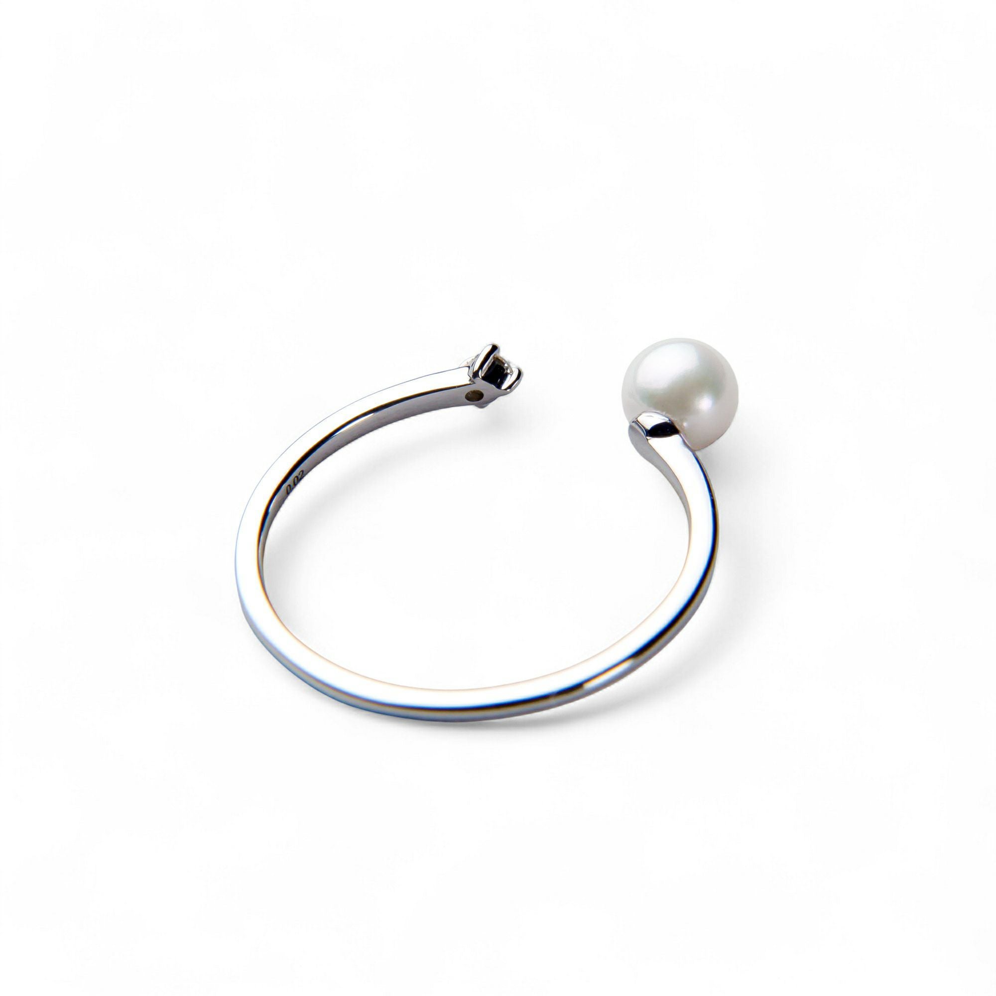 Felice あこや真珠 フォークリング4.5-5.0mm K10WG/YG | あこや真珠リング