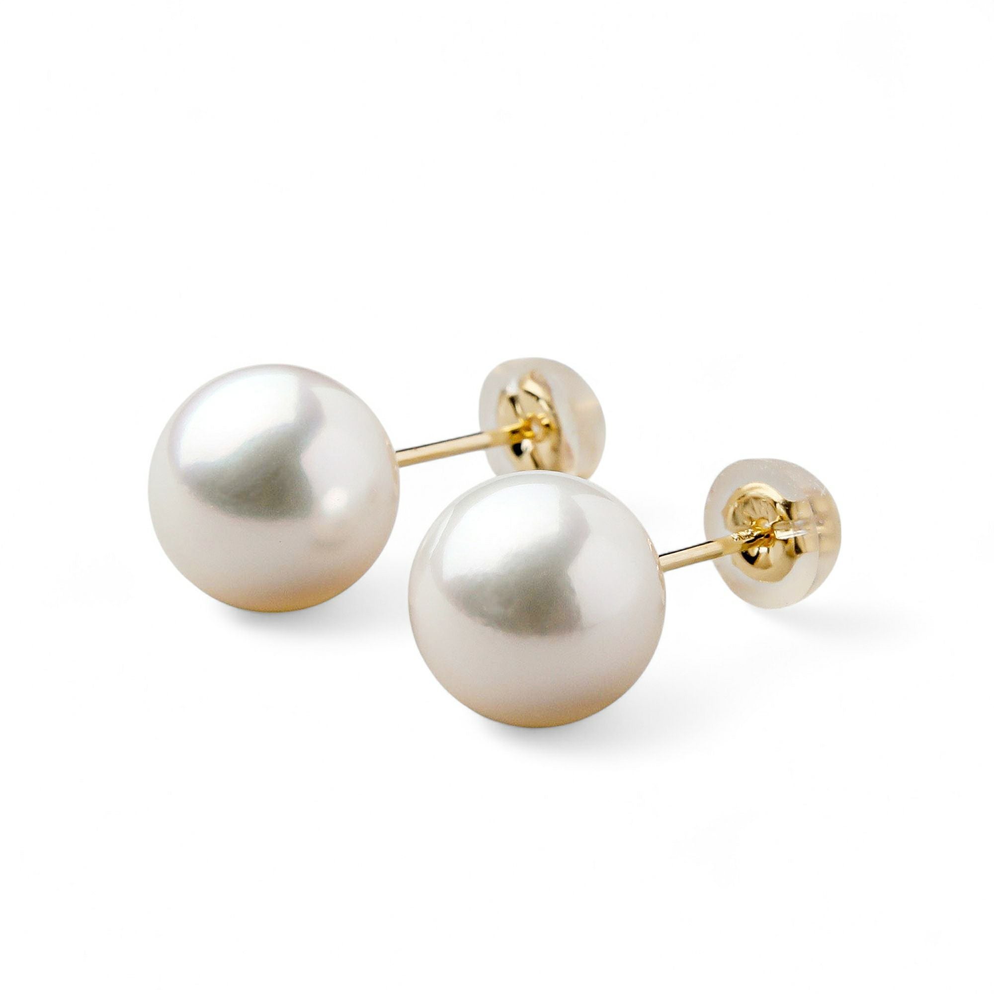 LUXE あこや真珠 ピアス9.0-9.5mm PT900/K18YG | あこや真珠ピアス