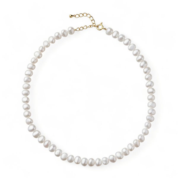淡水バロック真珠 ネックレス7-8mm -Unique+-