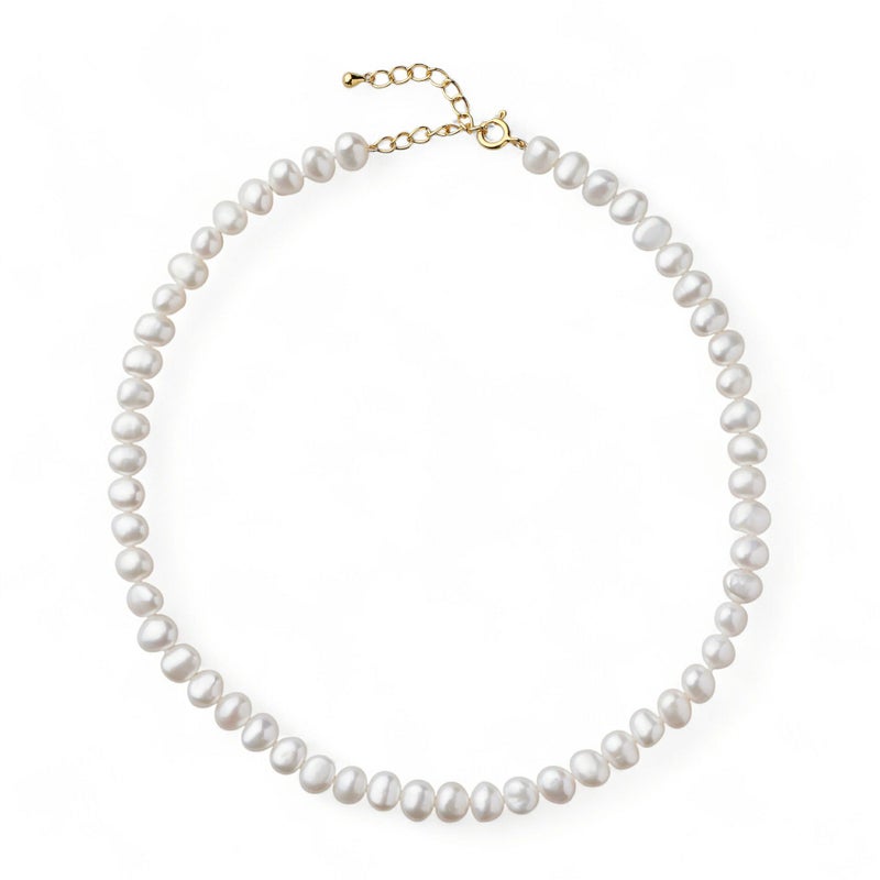 淡水バロック真珠 ネックレス7-8mm -Unique+-